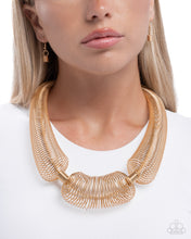 Load image into Gallery viewer, PAPARAZZI Carefree Coils - Gold NECKLACE