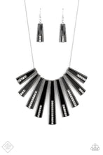 Load image into Gallery viewer, PAPARAZZI FAN-tastically Deco - Black NECKLACE