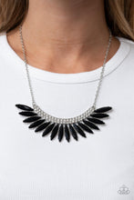 Load image into Gallery viewer, PAPARAZZI Flauntable Flamboyance - Black NECKLACE