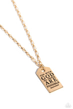 Load image into Gallery viewer, PAPARAZZI Possible Pendant - Gold NECKLACE