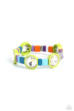 Load image into Gallery viewer, PAPARAZZI Multicolored Madness - Green EARRINGS