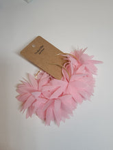 Load image into Gallery viewer, Fluffy Hoop Pink Earrings
