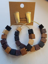 Load image into Gallery viewer, Variety brown wood stretch bracelet
