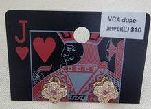 Load image into Gallery viewer, VCA dupe - clover stud jewel earrings

