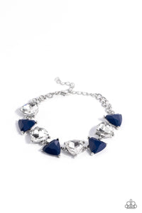 PAPARAZZI Pumped up Prisms - Blue BRACELET