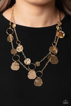 Load image into Gallery viewer, PAPARAZZI Hammered Horizons - Gold NECKLACE
