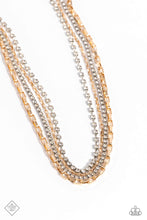Load image into Gallery viewer, PAPARAZZI SQUARE Necessities - Multi GOLD NECKLACE
