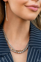Load image into Gallery viewer, PAPARAZZI SQUARE Necessities - Multi GOLD NECKLACE

