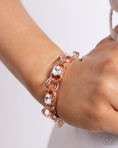 PAPARAZZI Serrated Secret - Copper Bracelet