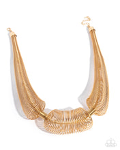 Load image into Gallery viewer, PAPARAZZI Carefree Coils - Gold NECKLACE
