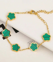 Load image into Gallery viewer, VanCleaf Clover dupe (Set) - Necklace &amp; Bracelet - Green
