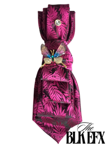 Custom Cutie 𝑻𝒊𝒆𝒔 - Fucsia butterfly