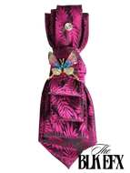 Custom Cutie 𝑻𝒊𝒆𝒔 - Fucsia butterfly