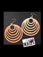 Brown Wood Earrings