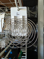 large silver spirals