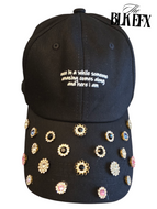 Baseball cap w/Blk Gems +