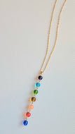 Dainty Rainbow Color bead Necklace