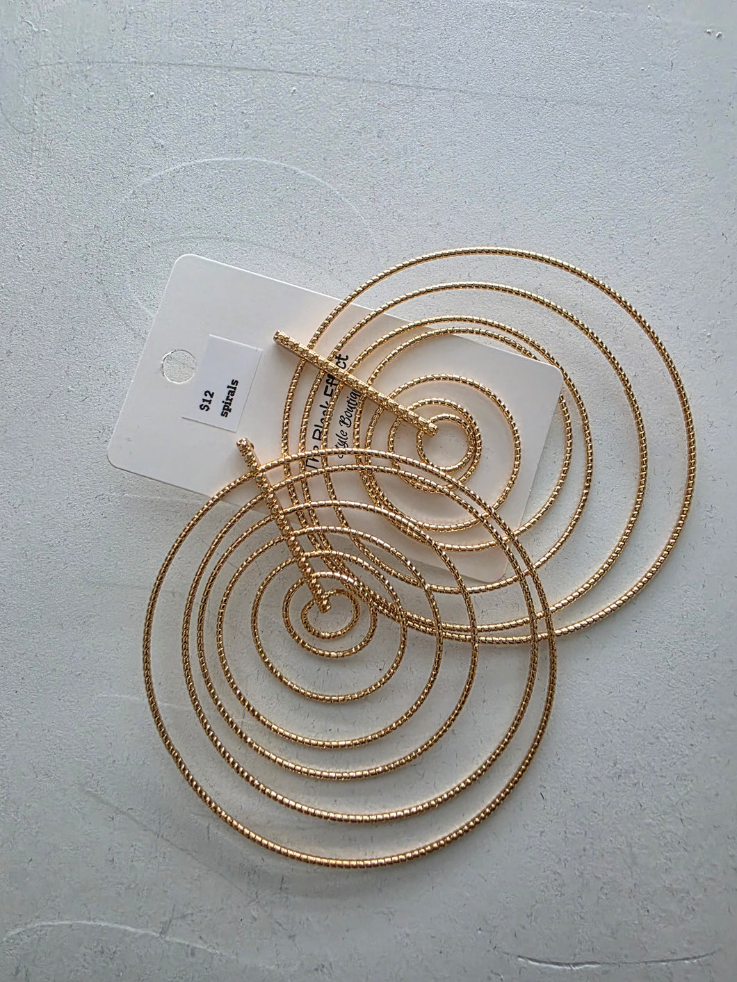 large gold spirals