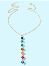 Load image into Gallery viewer, Dainty Rainbow Color bead Necklace
