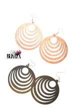 Load image into Gallery viewer, Black Wood Earrings
