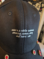 Baseball cap w/Red Gems