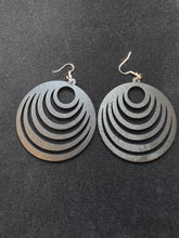 Load image into Gallery viewer, Black Wood Earrings
