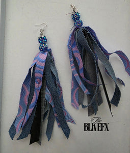 #07 custom fabric earrings
