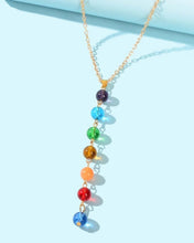 Load image into Gallery viewer, Dainty Rainbow Color bead Necklace
