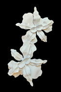 White metal flowers