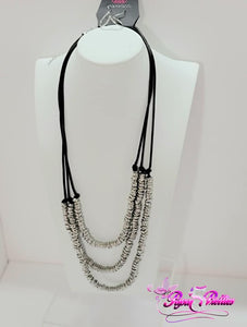 Paparazzi ♥ RING to Reason - Black ♥ Necklace