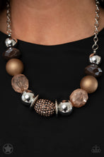 Load image into Gallery viewer, PAPARAZZI A Warm Welcome Blockbuster Copper Necklace
