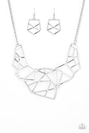 PAPARAZZI World Shattering - Silver 239 NECKLACE