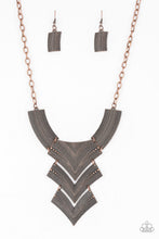 Load image into Gallery viewer, PAPARAZZI Fiercely Pharaoh - Copper NECKLACE
