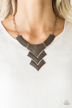 Load image into Gallery viewer, PAPARAZZI Fiercely Pharaoh - Copper NECKLACE

