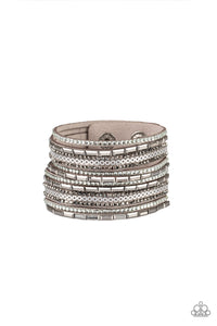 PAPARAZZI A Wait-and-SEQUIN Attitude - Silver Bracelet