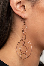 Load image into Gallery viewer, PAPARAZZI Running Circles Around You - Copper EARRINGS
