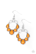 PAPARAZZI  Rude to STEER - Orange Earrings