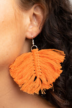 Load image into Gallery viewer, PAPARAZZI Macrame Mamba - Orange Earrings

