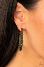 Load image into Gallery viewer, PAPARAZZI Rhinestone Studded Sass - Brass
