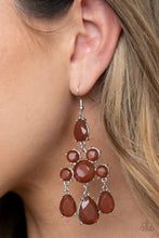 Load image into Gallery viewer, PAPARAZZI Afterglow Glamour - Brown Earrings
