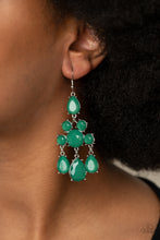 Load image into Gallery viewer, PAPARAZZI Afterglow Glamour - Green Earrings
