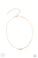 PAPARAZZI Dynamically Dainty - Gold Choker Necklace