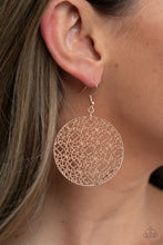 Load image into Gallery viewer, PAPARAZZI Metallic Mosaic - Rose Gold Earrings
