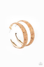 Load image into Gallery viewer, PAPARAZZI A CORK In The Road - Gold EARRINGS

