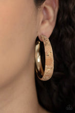Load image into Gallery viewer, PAPARAZZI A CORK In The Road - Gold EARRINGS
