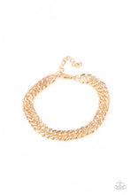 Load image into Gallery viewer, PAPARAZZI On The Up and UPPERCUT - Gold BRACELET
