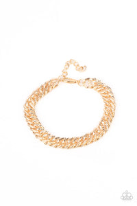 PAPARAZZI On The Up and UPPERCUT - Gold BRACELET