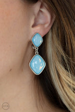 Load image into Gallery viewer, PAPARAZZI Double Dipping Diamonds - Blue / CLIP-ON

