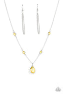 PAPARAZZI Romantic Rendezvous - Yellow NECKLACES