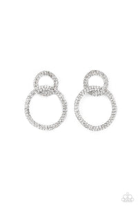 PAPARAZZI Intensely Icy - White EARRINGS